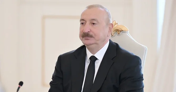 İlham Əliyev Berdiməhəmmədova Füzulidə hədiyyə etdiyi məscidə görə təşəkkürünü ifadə edib