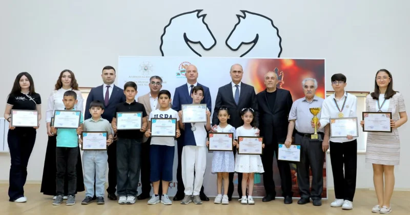 Naxçıvanda beynəlxalq reytinqli şahmat turnirinin qalibləri mükafatlandırılıb