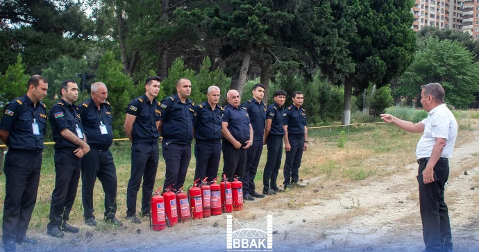 BBAK əməkdaşları yanğın təhlükəsizliyi ilə bağlı təlimlərə cəlb edildi FOTO VİDEO