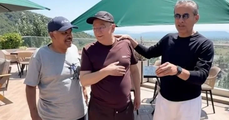 Qəbələdə maraqlı görüş: Kəmaləddin Heydərov məşhur ərəblərlə VİDEO