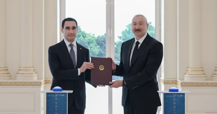 İlham Əliyevdən Türkmənistan liderinə hədiyyə: Dostlug tankeri niyə verildi?