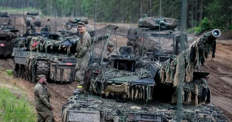 Almaniya NATO nun şərq cinahında hərbi hazırlığını gücləndirir