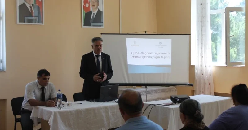 “Quba Xaçmaz regionunda ictimai iştirakçılığın təşviqi” layihəsi çərçivəsində məlumatlandırma tədbiri keçirilib