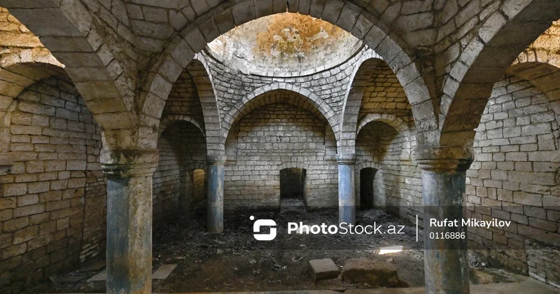 Tarixi memarlıq abidəsi hesab olunan Hacı Cövhər hamamından FOTOREPORTAJ
