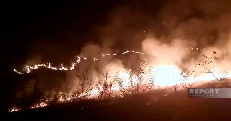 В Агдаме и Агдере горит обширная территория