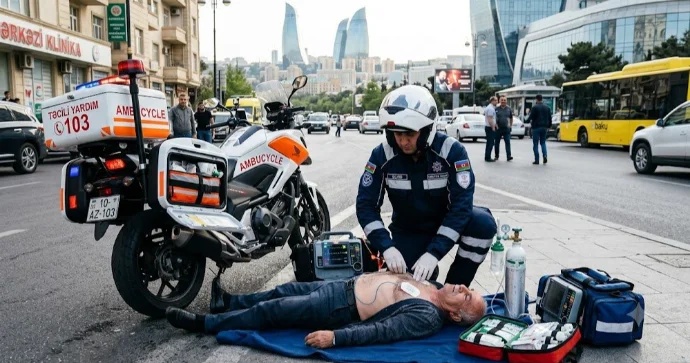 Təcili yardıma həkim yox, motosikletçi gəlir: Bakı bu sistemə hazırdır?