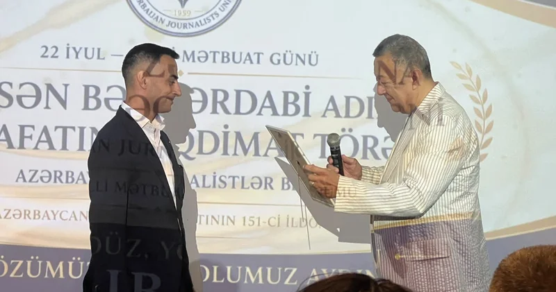 Aydın Tağıyev Həsən bəy Zərdabi adına mükafata layiq görülüb