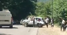 Lerikdə Niva aşdı VİDEO