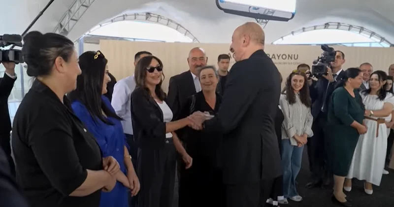 Prezidentin Mehriban Əliyeva ilə zarafatı maraqla qarşılandı VİDEO