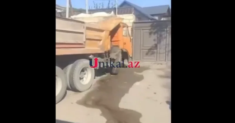 Qusarda Nissan Kamaz la toqquşdu Yaralananlar var (VİDEO)
