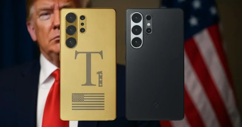Trampın smartfonunda dəyişiklik "İphone"dan "Samsung" kopyasına keçdi FOTO