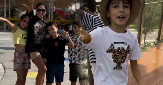 Yay tətilini övladları ilə Dubayda keçirir Video