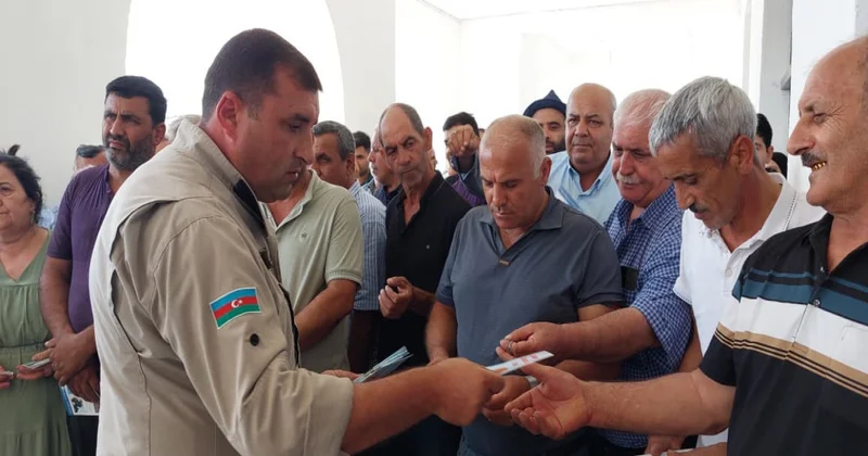 Köç karvanı Ağdamın Xıdırlı kəndinə çatıb, açarlar təqdim edilib YENİLƏNİB