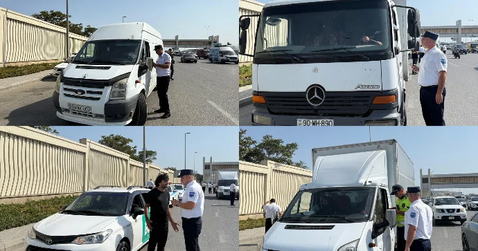 Yük və sərnişindaşımalara qarşı reyd keçirildi; nöqsanlar aşkarlandı FOTO