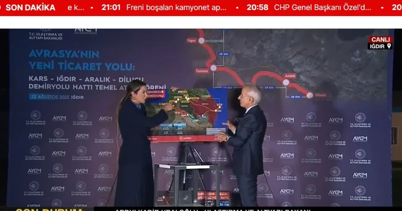 Türkiyəli nazir: Qars Naxçıvan dəmir yolu Türkiyənin iqtisadi inkişafına güclü təkan verəcək