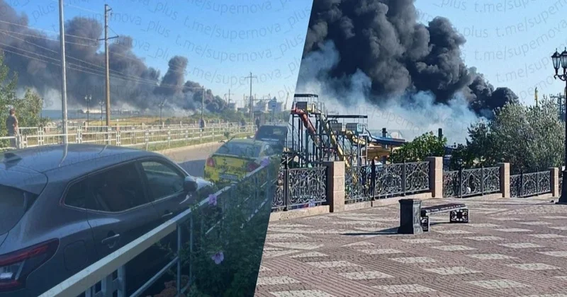 Ukrayna Rusiyanın Yeysk limanına dronlarla hücum edib
