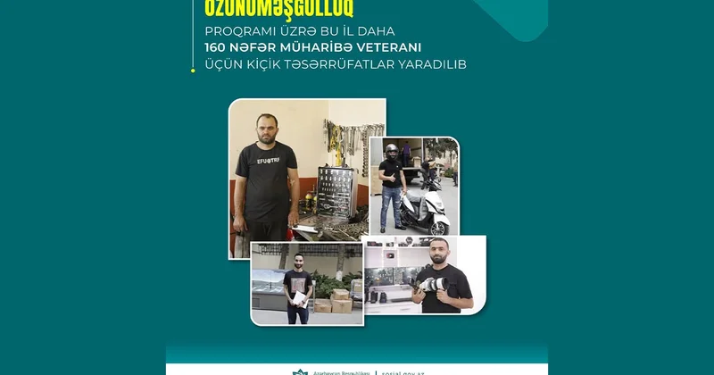 Müharibə veteranları üçün kiçik təsərrüfatlar yaradıldı Foto