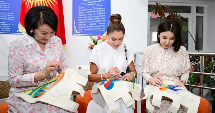 Mehriban Əliyeva Qırğızıstanda sağlamlıq və reabilitasiya mərkəzində FOTOLAR