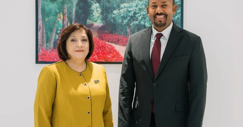 Efiopiyanın Baş naziri Sahibə Qafarova ilə ikitərəfli əlaqələrin möhkəmləndirilməsini müzakirə edib