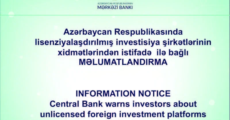 Mərkəzi Bankın xarici təşviqlərlə bağlı xəbərdarlığı