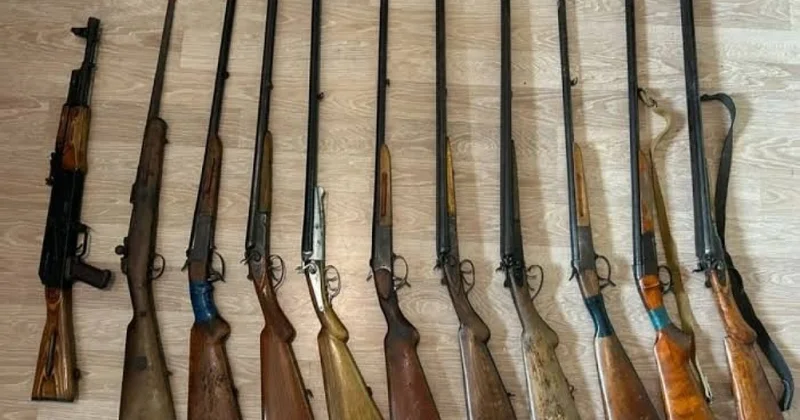 DİN: Ötən gün 2 avtomat, 13 tüfəng aşkarlanıb