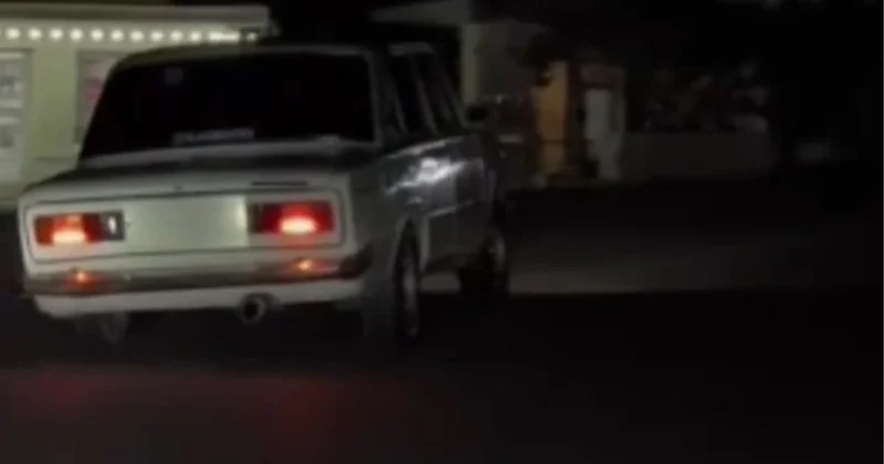 Nömrəsiz maşınla əks yolda driftlər edirdi 1 il avtomobil sürə bilməyəcək Video