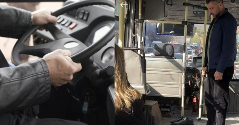 Sədərək marşrutunda insident: avtobus sıxışdırıldı, güzgüsü sındırıldı GÖRÜNTÜ