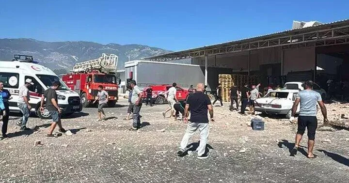 Türkiyədə güclü partlayış 4 yaralı var ANBAAN VİDEO