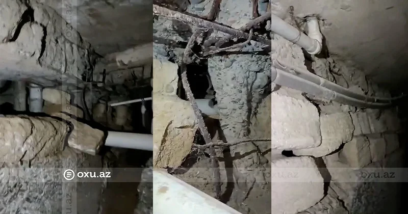 Şirvan şəhərində yaşayış binası təhlükəli vəziyyətdədir İDDİA