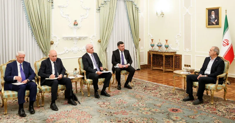 Şahin Mustafayev İranda Pezeşkianla görüşüb FOTO