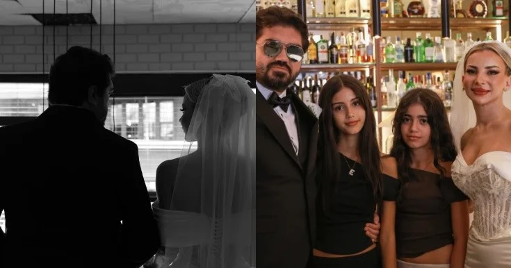 Özündən 20 yaş kiçik sevgilisi ilə evləndi Fotolar