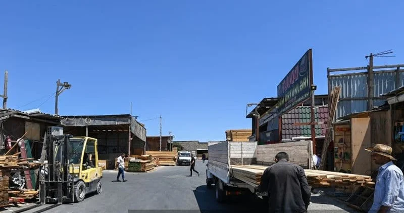 Bakının məşhur bazarında söküntü işləri BAŞLADI GÖRÜNTÜLƏR