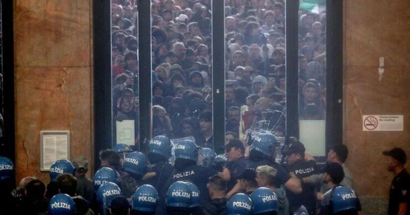 Milanda Qəzzaya dəstək aksiyası: Qarşıdurma yarandı, 60 polis xəsarət aldı