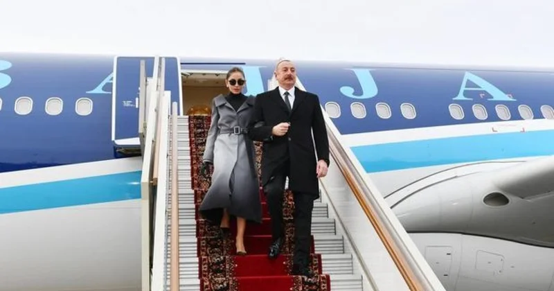 İlham Əliyev və Mehriban Əliyeva Nyu Yorka getdi