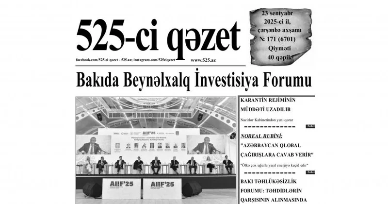 “”in 23 sentyabr sayında nələr var? ANONS