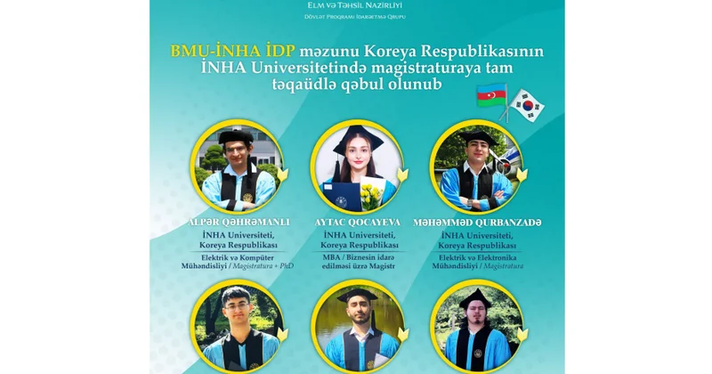 İDP nin 6 məzunu İNHA Universitetinin magistratura proqramına tam təqaüdlə qəbul olunub