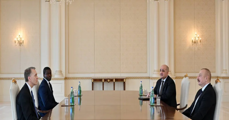 Prezident İlham Əliyev Nyu Yorkda “Brookfield Asset Management” şirkətinin baş icraçı direktoru Brüs Flətt ilə görüşüb