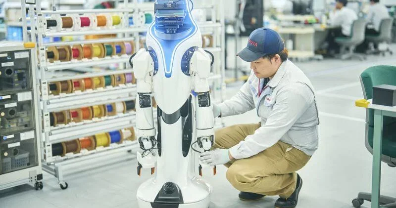 Роботы гуманоиды начали присматривать за рабочими на заводах Toyota