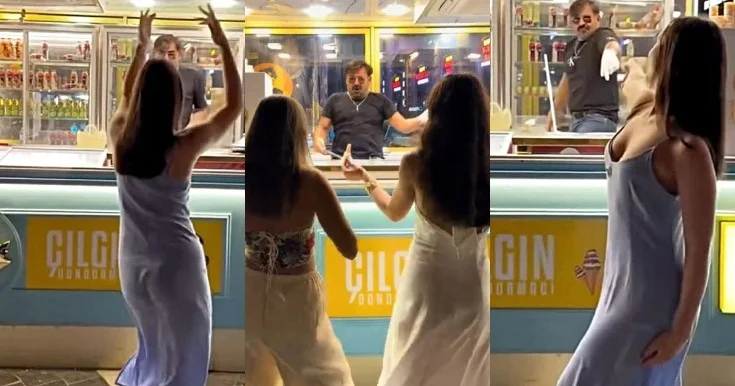 Türk mediası belə “Çılğın dondurmacı”nın Bakıda qızlarla rəqsindən yazdı