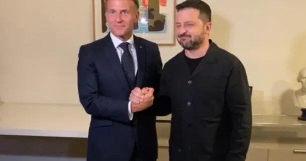 Zelenski Makronla GÖRÜŞDÜ