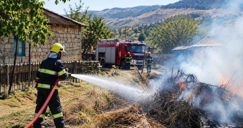 FHN kəndlərdə yaşayan əhaliyə yanğın təhlükəsizliyi ilə bağlı müraciət edib