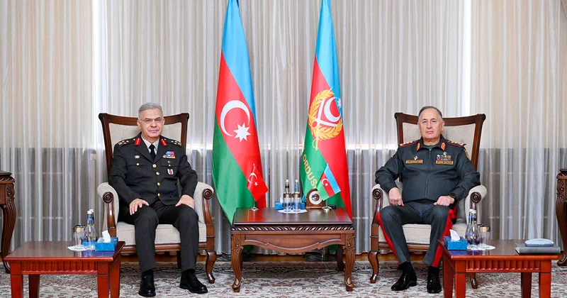 Kərim Vəliyev türkiyəli generalla görüşdü Fotolar