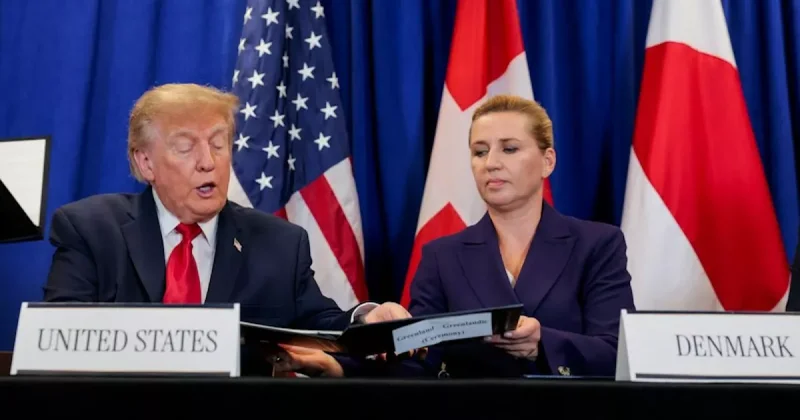 Трамп, Дания и Гренландия проводят церемонию подписания документов в Нью Йорке