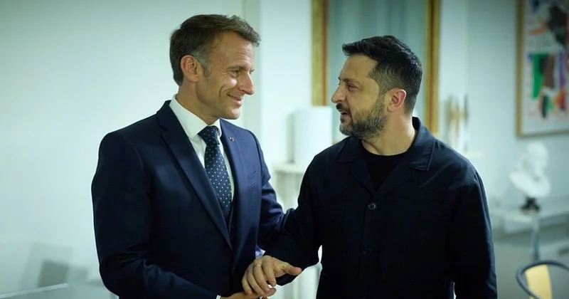 Zelenski və Makronun görüşü müzakirələrə səbəb oldu