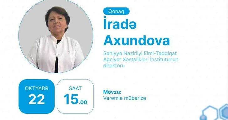 Очередной прямой эфир Минздрава Азербайджана будет посвящен теме борьбы с туберкулезом АНОНС