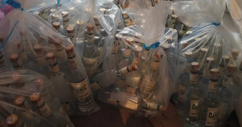 Угроза в бутылках: в Азербайджане выявлена контрафактная водка ФОТО