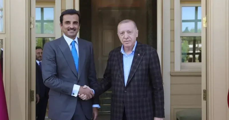 Ərdoğan Dohada Qətər Əmiri ilə görüşüb