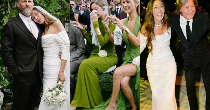 Bella və Cici Hadid bacılarının toyuna ayaqyalın qatıldı Fotolar