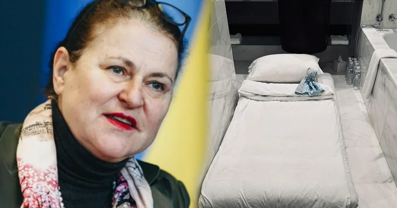 Aİ nin Ukraynadakı səfiri gecəni vanna otağında keçirdi Foto