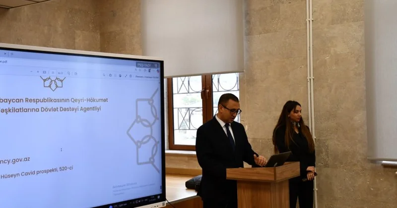 Qarabağ Universitetinin tələbələri üçün QHT mövzusunda təqdimat keçirilib